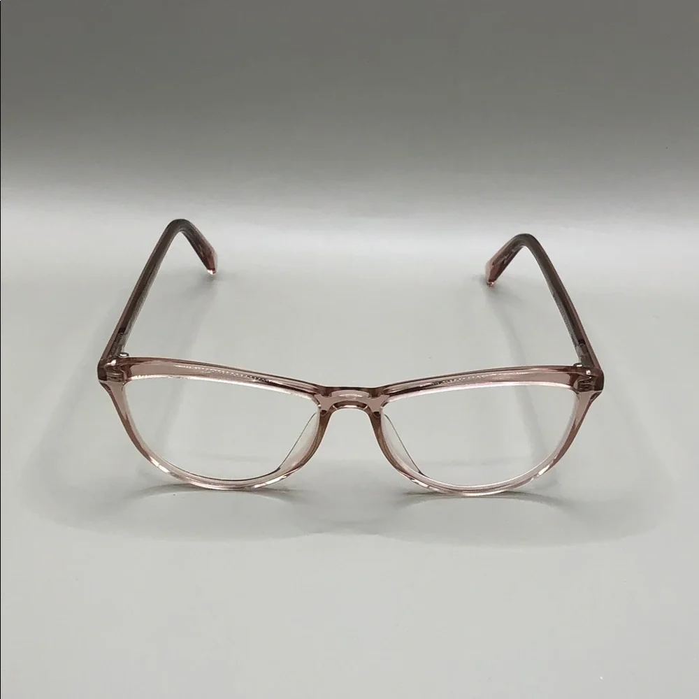 Warby Parker Louise 668 Cat Eye Pink Crystal Rose Water Eyeglasses FRAMES.